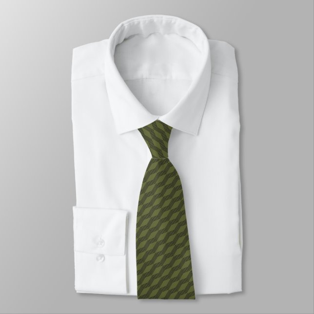 Zig Then Zag Neck Tie (Tied)