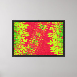 Zig Zag 10 Wrapped  Canvas Print