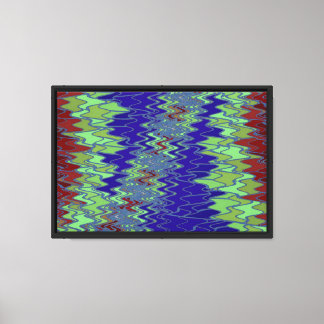Zig Zag 12 Wrapped Canvas Print