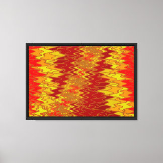 Zig Zag 13 Wrapped  Canvas Print