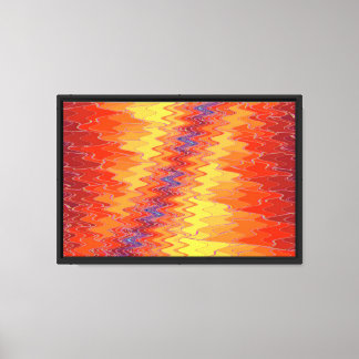 Zig Zag 2 Wrapped Canvas Print