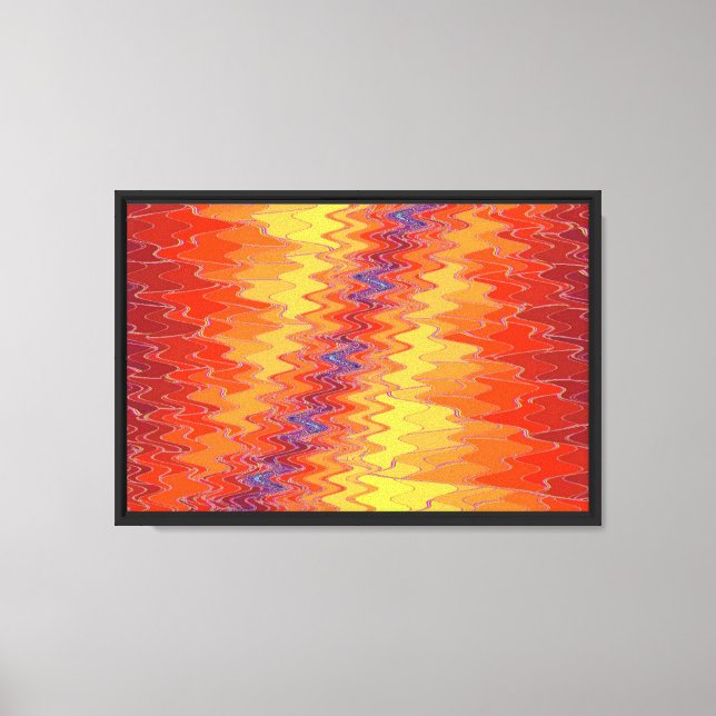 Zig Zag 2 Wrapped Canvas Print (Front)