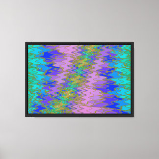 Zig Zag 4 Wrapped  Canvas Print