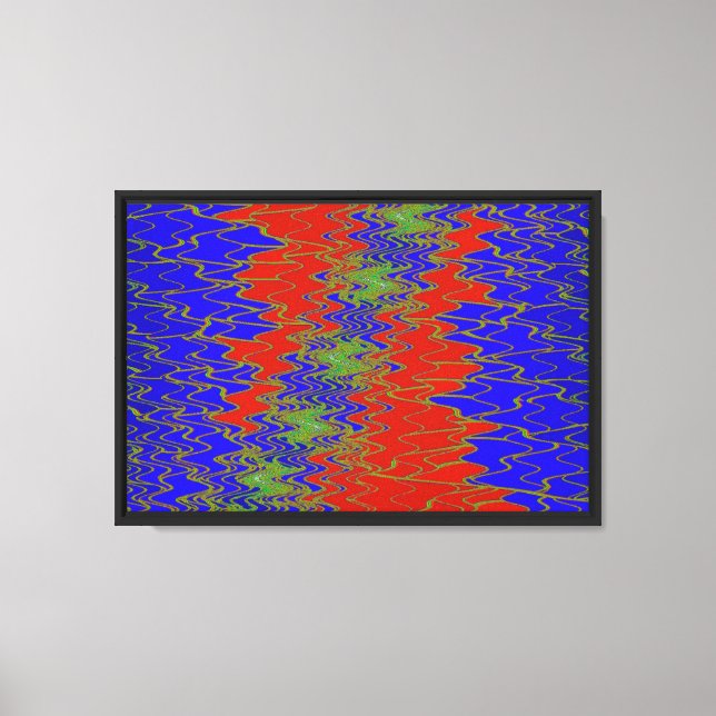 Zig Zag 7 Wrapped Canvas Print (Front)