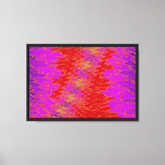 Zig Zag 8 Wrapped  Canvas Print (Front)