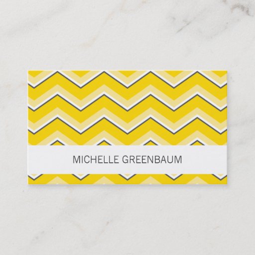 Customizable Zig Zag Calling Card Business Card