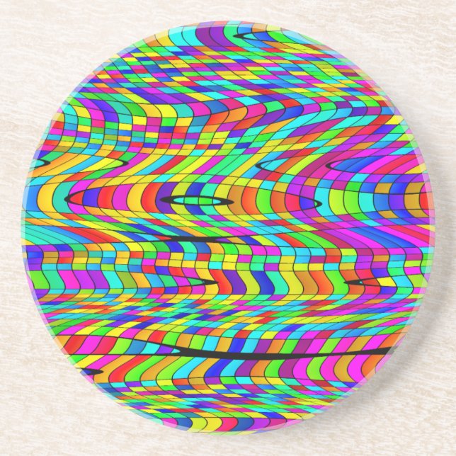 Zig Zag Drink Coaster (Front)