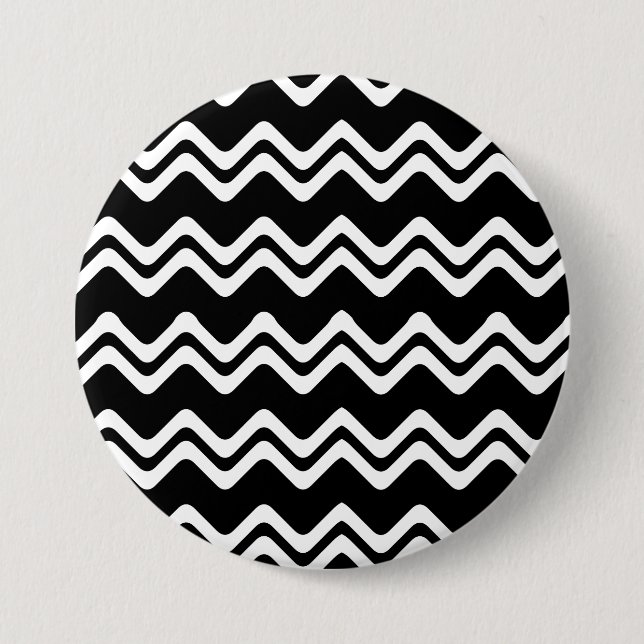 Zig Zag Dual Colored Line Pattern Button (Front)