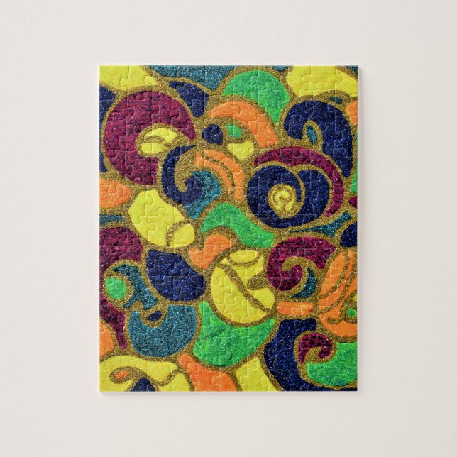 ''ZIG ZAG '' JIGSAW PUZZLE (Vertical)