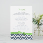 Zig Zag Lime and Blue Itinerary (Standing Front)