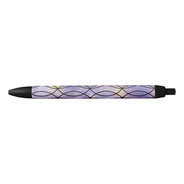 Zig Zag Pattern, Purple Pen (Front)