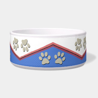 Zig-Zag Paws Bowl