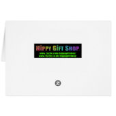 Zig Zag Psychedelic Rainbow Pattern Cards (Back Horizontal)