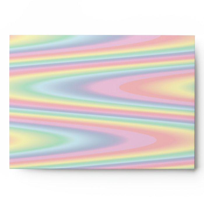 Zig Zag Psychedelic Rainbow Pattern Envelopes