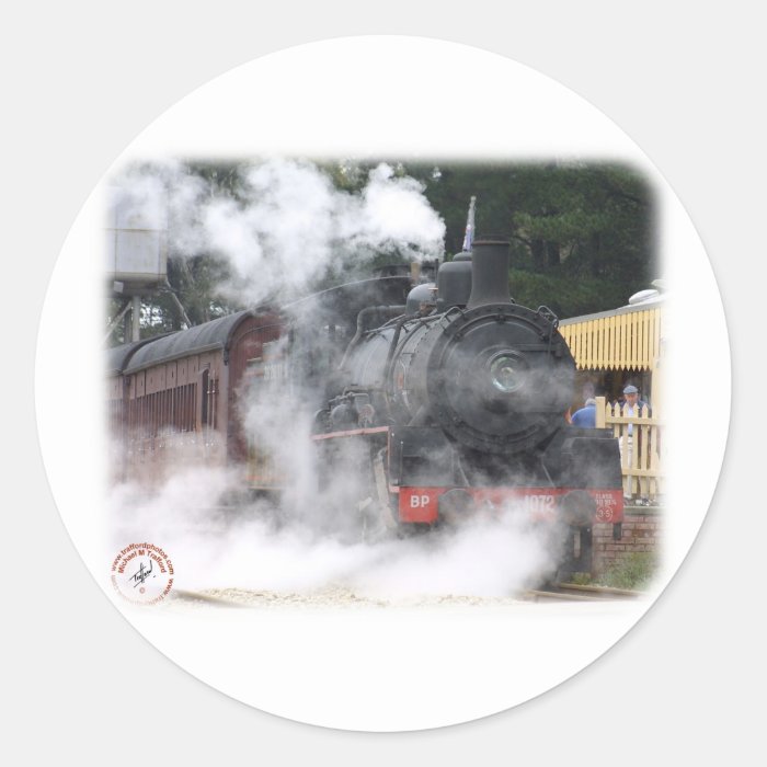 Zig Zag Railway Steam Locomotive 9J53D 17 Sticker