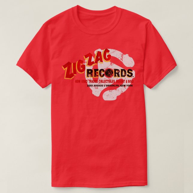 Zig Zag Records T-Shirt (Design Front)