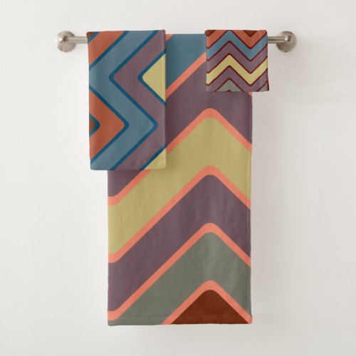 Zig Zag Southwest Pattern Bath Towel Set