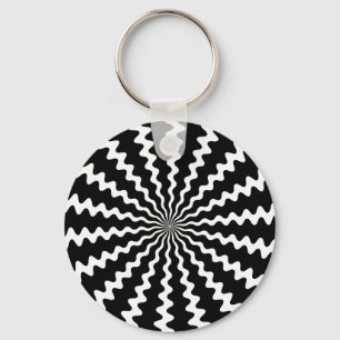 Zig Zag Spiral Keychain