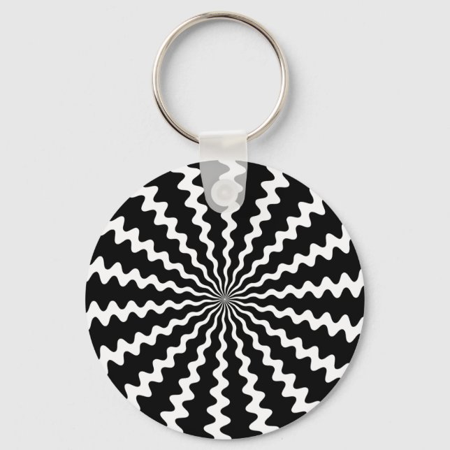 Zig Zag Spiral Keychain (Front)