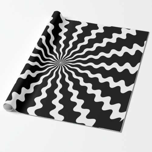 Zig Zag Spiral Wrapping Paper