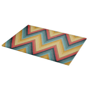 Zig Zag Striped Background 2 Cutting Board