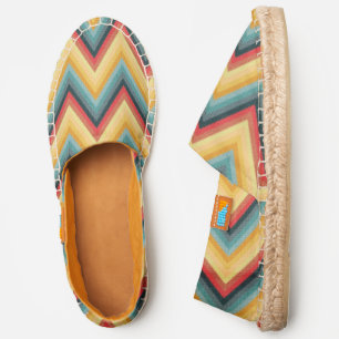 Zig Zag Striped Background 2 Espadrilles