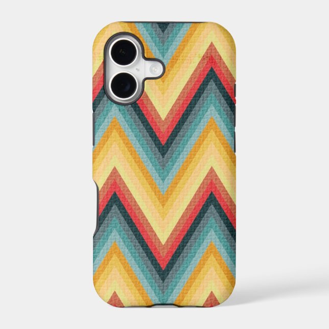 Zig Zag Striped Background 2 Iphone Case (Back)