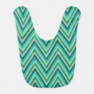 Zig Zag Striped Background Bib