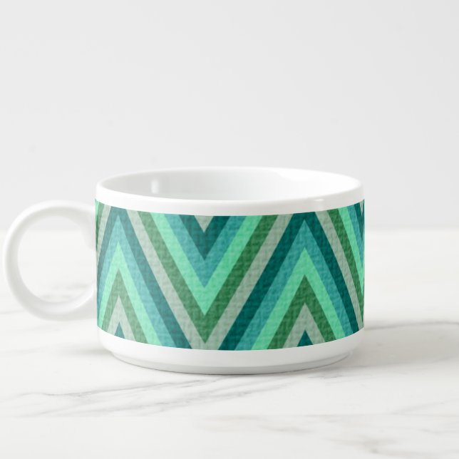 Zig Zag Striped Background Bowl (Right)