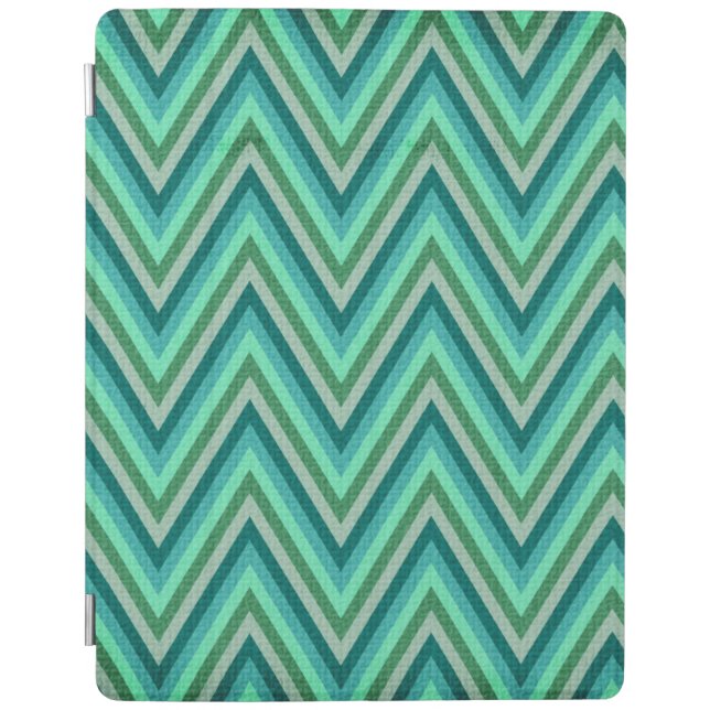 Zig Zag Striped Background iPad Smart Cover (Front)