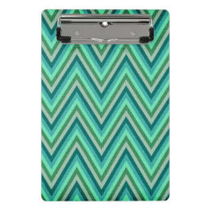 Zig Zag Striped Background Mini Clipboard