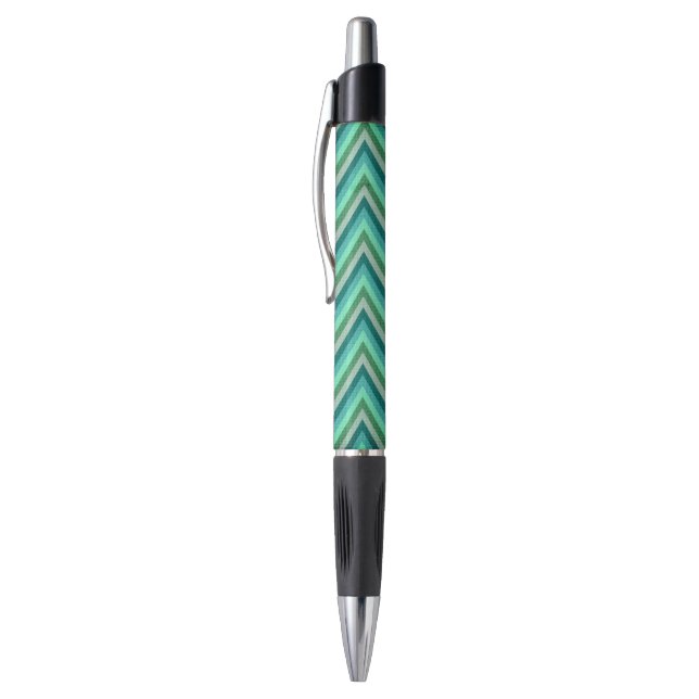 Zig Zag Striped Background Pen (Top (Vertical))