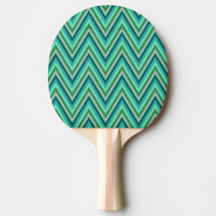 Zig Zag Striped Background Ping-Pong Paddle