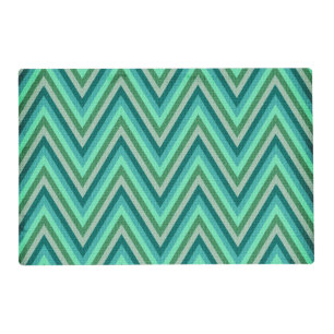 Zig Zag Striped Background Placemat