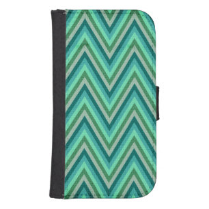 Zig Zag Striped Background Phone Wallet