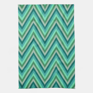 Zig Zag Striped Background Towel
