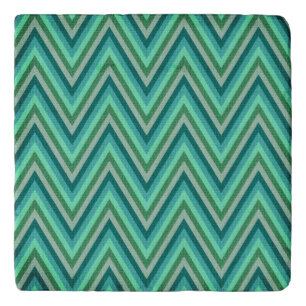 Zig Zag Striped Background Trivet
