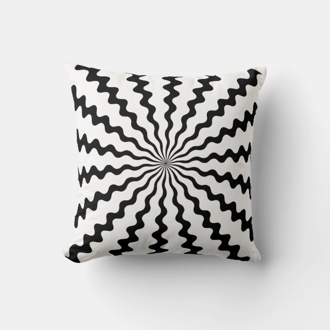 Zig Zag Throw Pillow (Front)