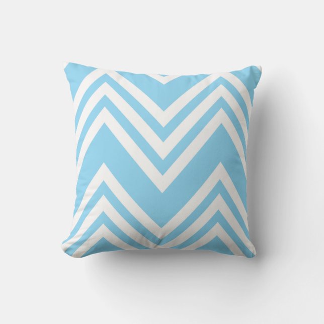 Zig Zag Wave Throw Pillow (Front)