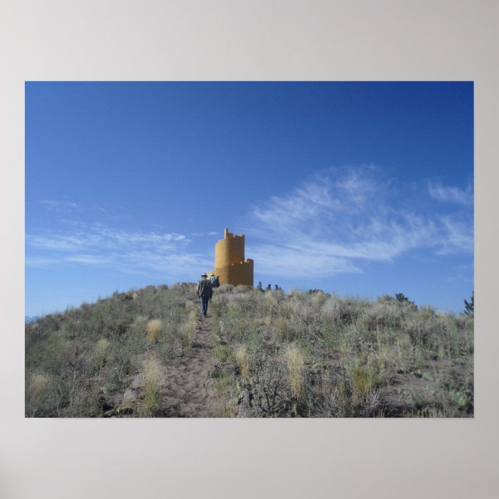 Ziggurat Crestone Colorado Poster