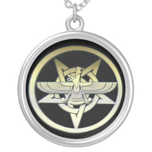 Ziggurat Etemenanki Silver Plated Necklace