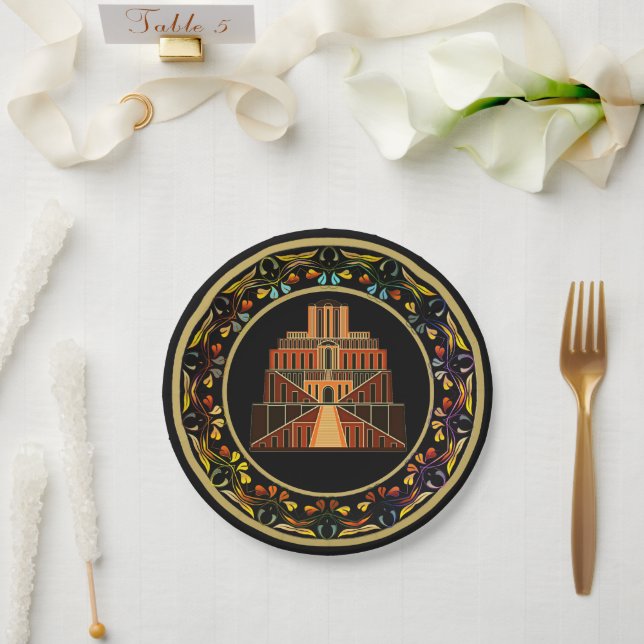 ZIGGURAT Paper Plate (Wedding)