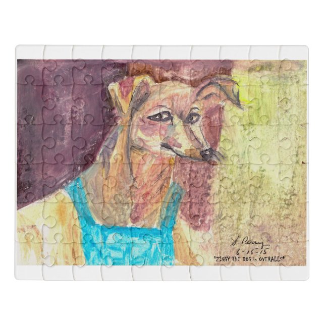 "Ziggy The Dog in Overalls" Puzzle (Puzzle Horizontal)