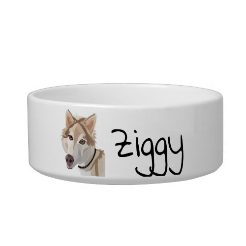 Ziggy the Husky Pet Bowl  Water Bowl  Food Bowl
