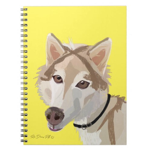 Ziggy the Husky Pet Photo Artwork Note Book