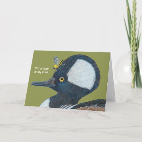 Ziggy the merganser card