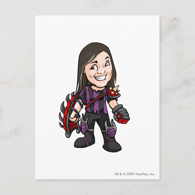 Ziggytron Darigan Citadel Staff Player Postcard (Front)