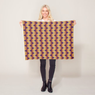 Zigzag 1 fleece blanket