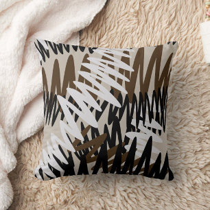 Zigzag Abstract Throw Pillow