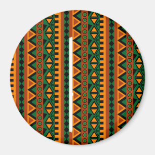 Zigzag African Pattern Buttons   Beautiful Cultura Magnet